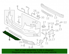 Защита переднего бампера Audi A4 B8 13-16 S-line