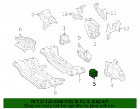Подушка АКПП Mercedes GLC 300 16-19 RWD