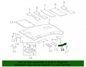 Ручка потолка передняя правая Lexus GS300 GS350 GS430 GS450h 06-07 под люк, серая кожа