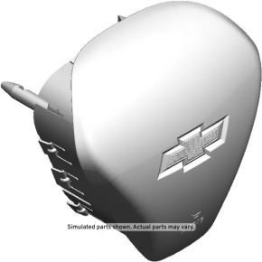 Подушка безопасности airbag в руль водительская Chevrolet Equinox 18-24 черная
