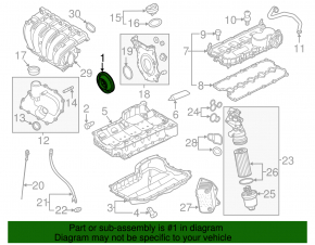 Шкив коленвала VW Passat b7 12-14 USA 2.5