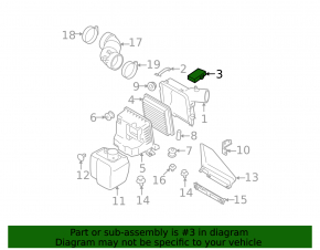 Расходомер воздуха Subaru Outback 10-14 2.5 3.6