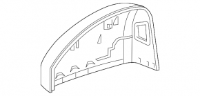 Кришка бічного дзеркала ліва Audi Q3 83A 19-25 під BSM