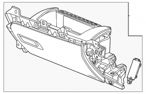 Перчаточный ящик, бардачок Chevrolet Equinox EV 24-26 черный