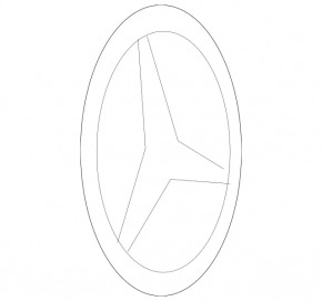Mercedes багажника Mercedes W164 ML значок емблема значок.