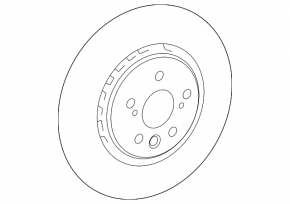 Диск тормозной передний левый Lexus RX350 RX500h 23-26 400/36мм, F Sport