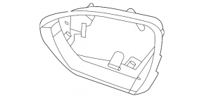 Корпус зеркального элемента правый Hyundai Tucson 22-26