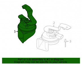 Сигнал high BMW 4 F32/33/36 15-20 с кронштейном