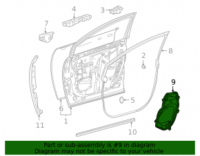 Панель двери внутренняя передняя правая Toyota Sienna 21-26