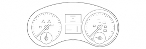 Щиток приборов Mercedes W164 ML царапины