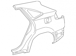 Крыло заднее правое Lexus RX300 RX330 RX350 RX400h 04-08