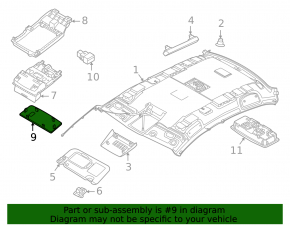 Накладка центральной консоли задняя Nissan Sentra 20-25 черная, под USB, царапины