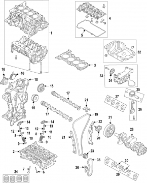 Масляный насос ДВС Hyundai Accent 18-23 1.6