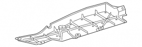 Защита днища передняя левая Toyota Rav4 13-18 2.5