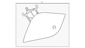 Лючок бензобака Ford Focus mk3 11-18 4d
