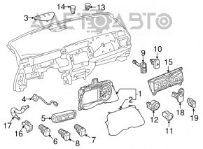 Кнопка аварийки Nissan Leaf 18-24