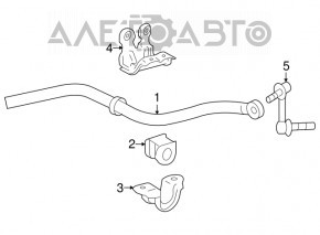 Стабилизатор передний Lexus GS300 GS350 GS430 GS450h 06-11 rwd
