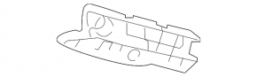 Кріплення переднього бампера ліве Lexus ES300h ES350 13-18