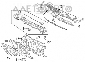 Поддон дворников металл Toyota Avalon 05-12