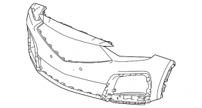 Бампер передній голий Acura MDX 25-26 Type S