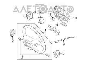 Кнопки управления на руле правые Lexus RX400h 06-08 черн