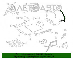 Датчик положения двери багажника левый Mercedes W164 ML