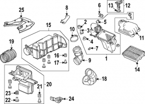 Уплотнитель капота на воздухоприемник Honda CRV 23-26 HEV