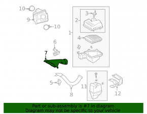 Воздухоприемник Lexus ES350 07-12