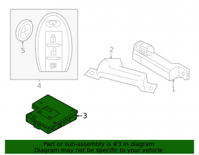 SMART KEYLESS ENTRY CONTROL MODULE Nissan Murano 25-26