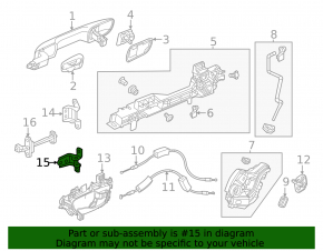 Петля двери нижняя задняя левая Honda Civic XI FE/FL 22-24