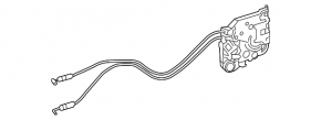 Замок двери задней правой задний Toyota Sienna 18-19 электро