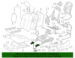 Заглушка салазки водительского сиденья передняя правая Lexus RX350 RX450h 16-22 черная