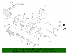 Клапан печки кондиционера Subaru Forester 25-26