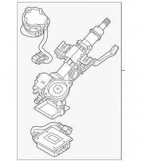 Рульова колонка Hyundai Tucson 16-18 електро без Start-Stop