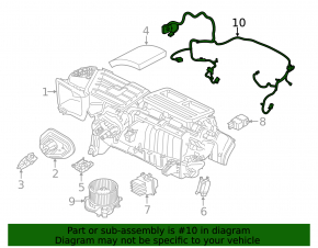 Проводка печки Ford Mustang mk6 15-23