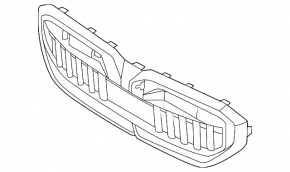 Решетка радиатора grill BMW 5 G60 24-26