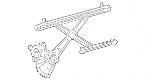 Склопідйомник механізм передній лівий Toyota Sienna 11-20