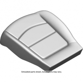 Водительское сидение GMC Terrain 18-23 без airbag, электро, тряка черная