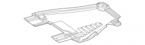 Защита днища центральная Mercedes W167 GLE 350 450 20-26