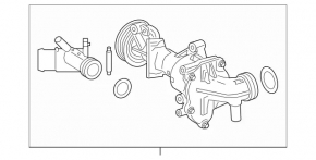 Помпа водяна Mercedes A-class V177 19-22 M260