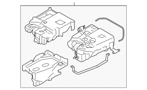Топливный бак BMW X5 F15 14-18 дополнительный, passive 3.0D