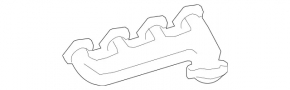Коллектор выпускной левый Mercedes X164 GL W164 ML 450 500 550