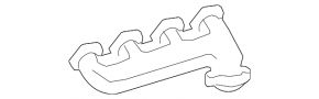 Коллектор выпускной левый Mercedes X164 GL W164 ML 450 500 550