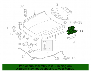 Петля капота права Mercedes E-class W212 10-16