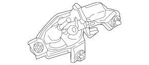 Трапеция дворников с моторчиком задняя Mazda CX-9 16-23
