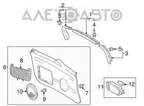 Обшивка двери багажника Toyota Rav4 06-12