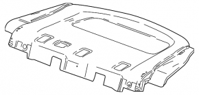 Полка задняя Chevrolet Malibu 16-23 серая