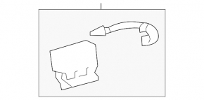 Микрофон в потолке Toyota Highlander 20-22
