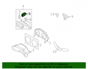 Кнопка управления подстветкой Subaru Forester 08-11 SH