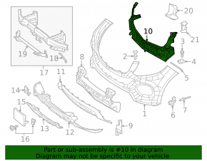 Кронштейн переднього бампера центральний Mercedes W166 GLE 16-19